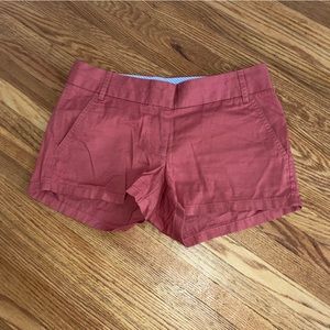3” Jcrew Nantucket red chino short